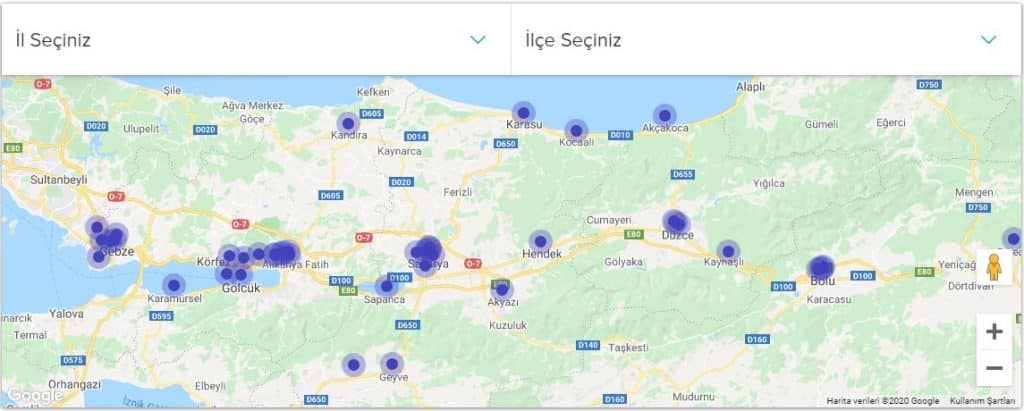 Sepaş Enerji Faliyet Halinde Olduğu Şehirler